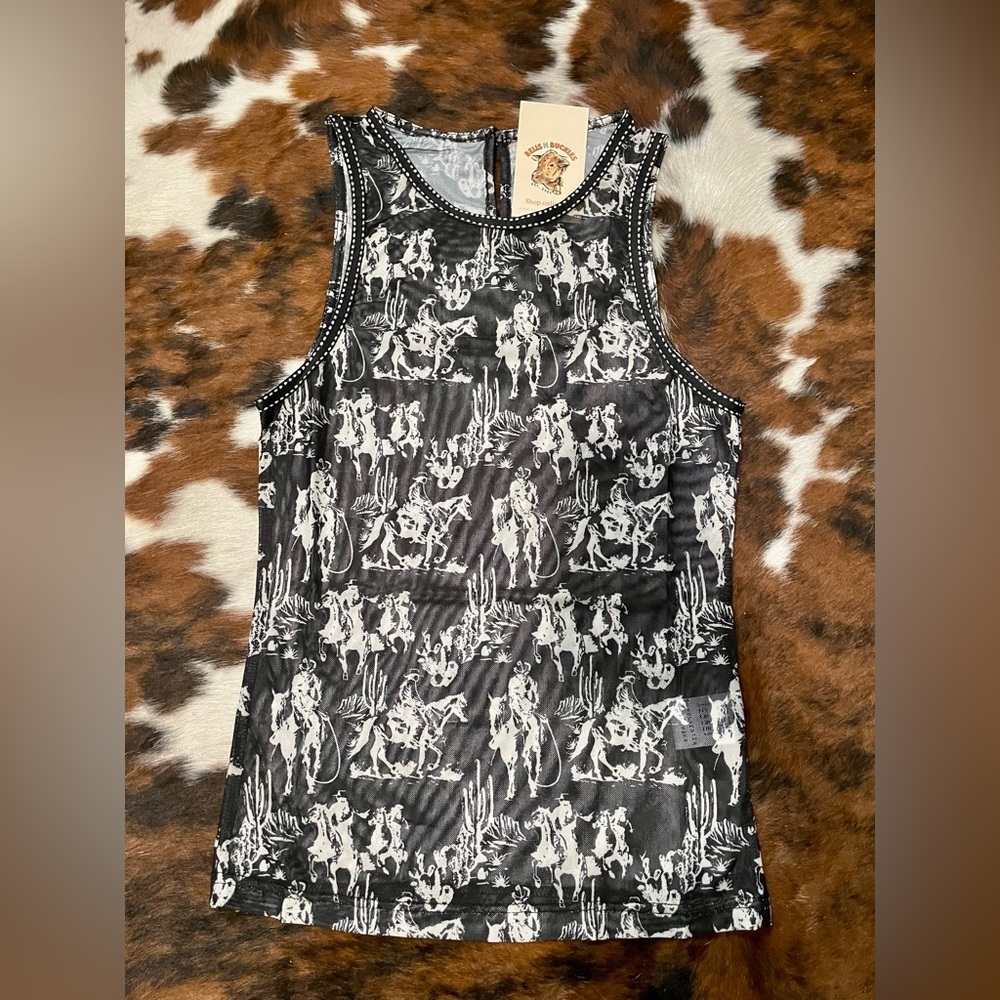 Cowboy Mesh Tank